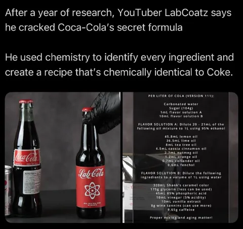 LabCoatz Cracks Coca-Cola Formula