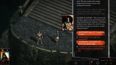 Solaire’s Dark Souls Dialogue Options
