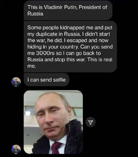 Putin’s Duplicate Wants Money