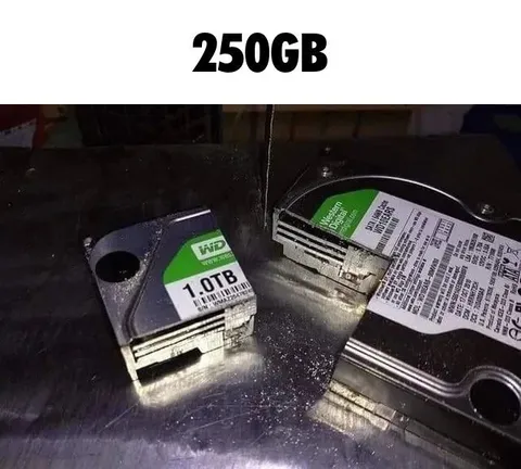 250GB Hard Drive Joke