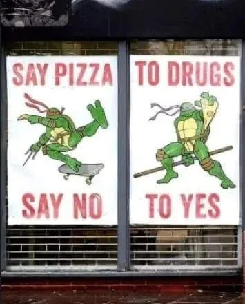 Ninja Turtles Say Yes to Drugs