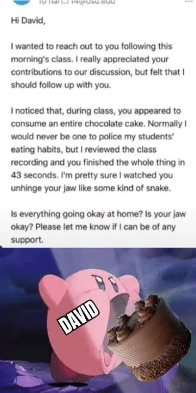 Kirby Eats Cake in 43 Seconds
