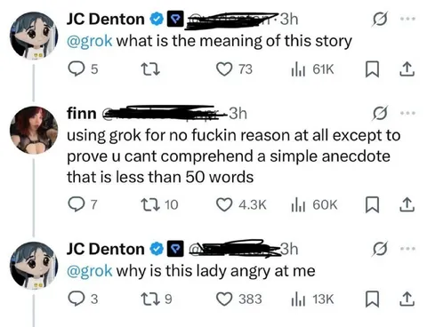 Grok Cannot Understand the Story