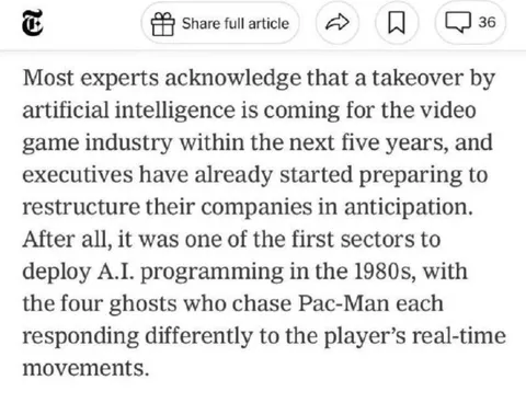 AI Takes Over Video Games
