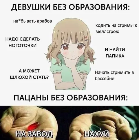 Девушки и пацаны без образования