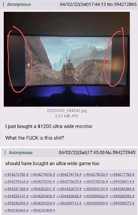 Ultra Wide Monitor Disappointment
