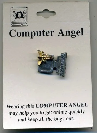 Computer Angel Keeps Bugs Out