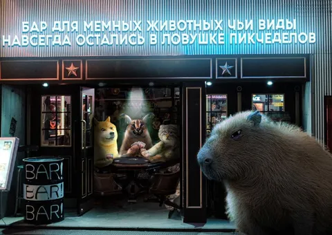Бар для мемных животных