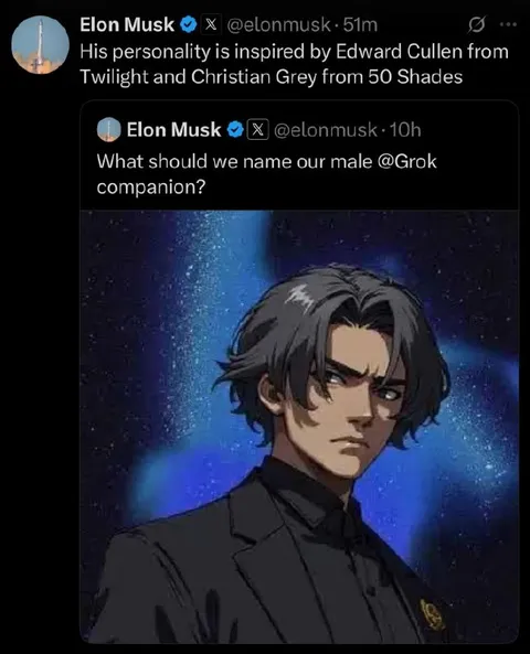 Naming the Male Grok Companion