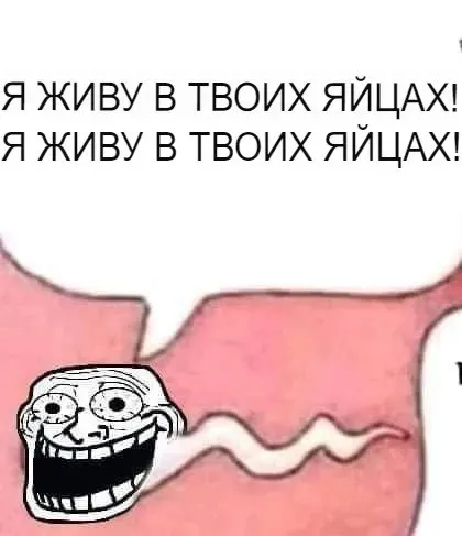 Я живу в твоих яйцах