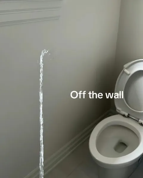 Toilet Water Off the Wall