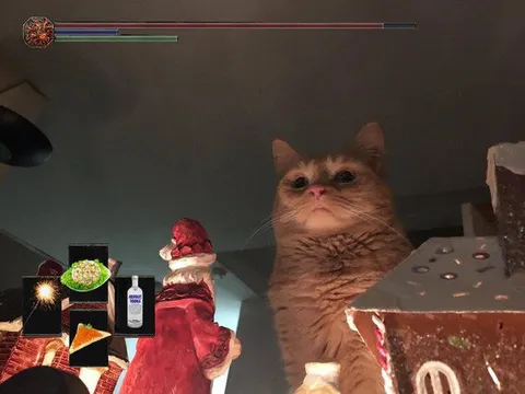 Cat Boss at the Feast
