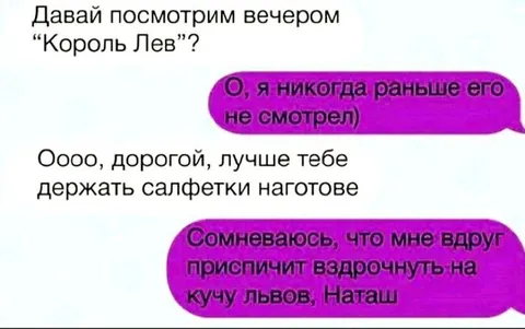 Салфетки для Короля Льва
