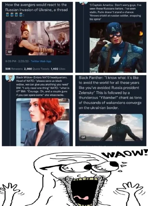 Avengers React to Ukraine Invasion