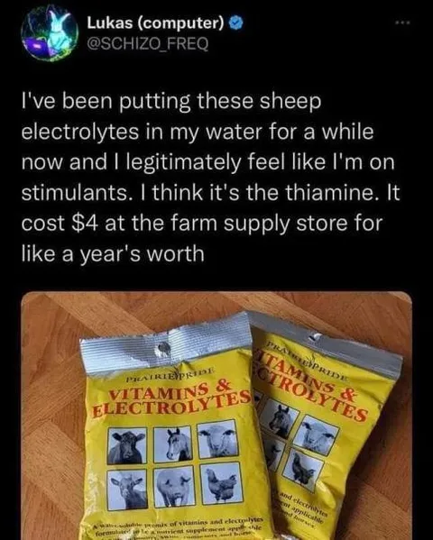Sheep Electrolytes Feel Like Stimulants