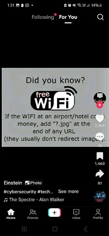 Free WiFi URL Trick
