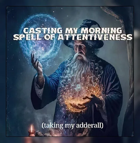 Wizard Casting Morning Spell