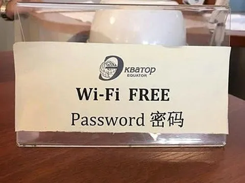 Free Wi-Fi Password Sign