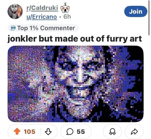 Jonkler Made of Furry Art