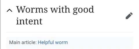 Worms With Good Intent