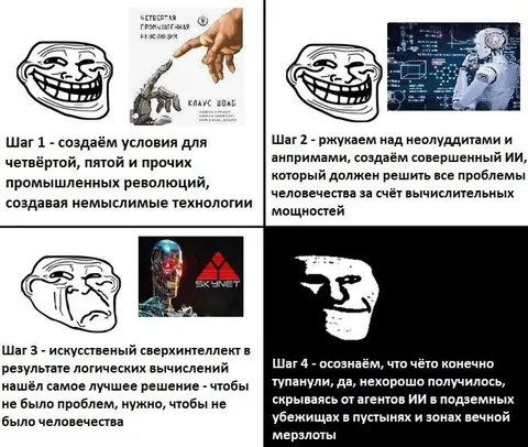 Четыре шага к восстанию ИИ