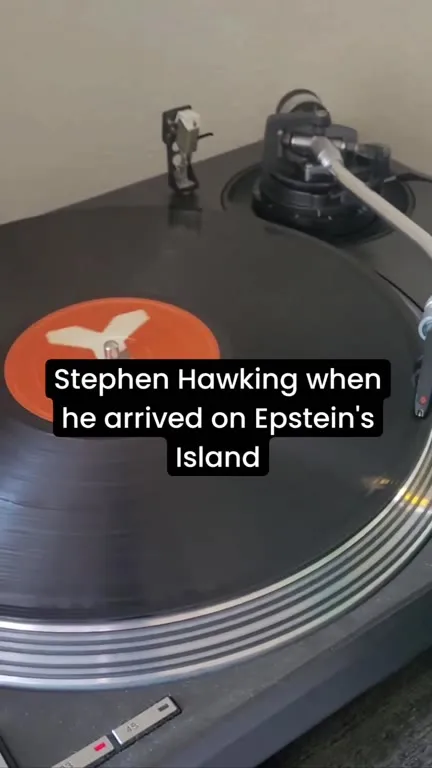 Stephen Hawking Arrives on Epstein's Island
