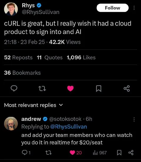 Cloud cURL With Team Watching