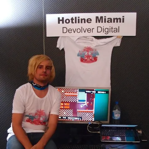 Hotline Miami Devolver booth