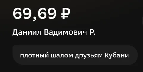 Плотный шалом друзьям Кубани