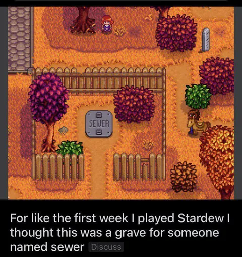 Grave for Someone Named Sewer