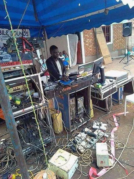DJ Buried in Cables