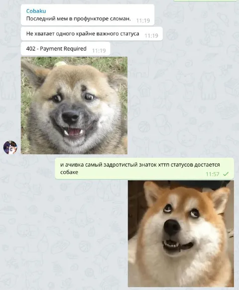 Собака и HTTP 402