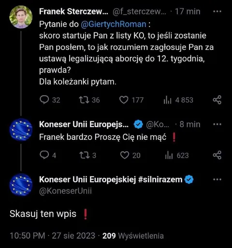 Dla koleżanki pytam