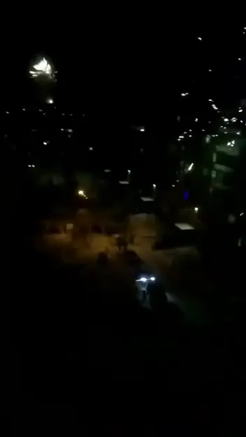 Фейерверк во дворе