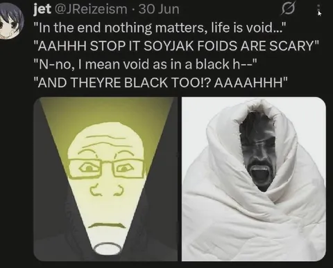 Black Void Soyjak Panic