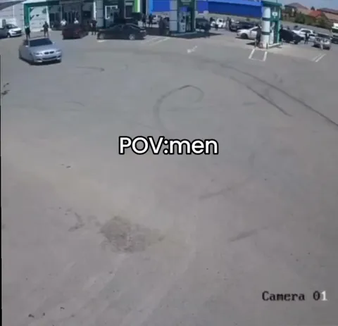 POV: Men at the Gas Station