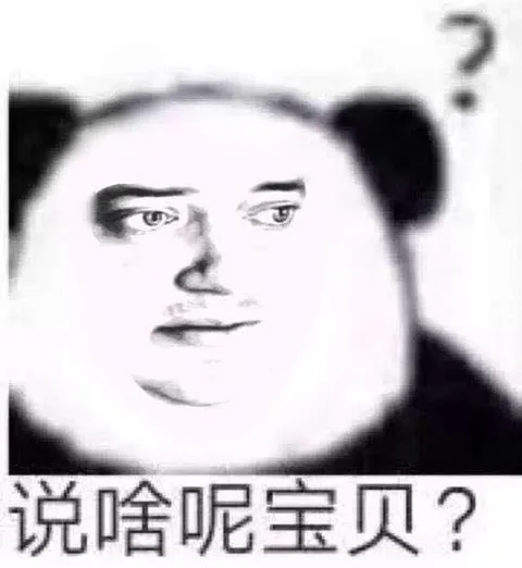 说啥呢宝贝？熊猫疑惑脸