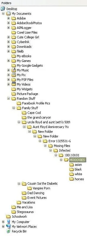 Chaotic Family Computer Folders