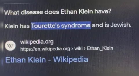 Ethan Klein disease search result