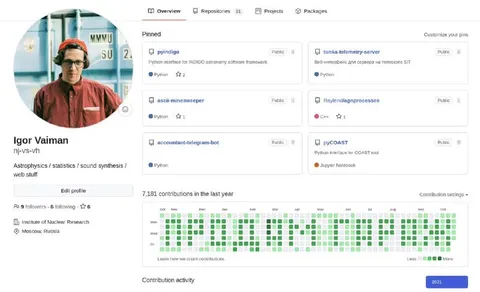 Igor Vaiman GitHub Profile
