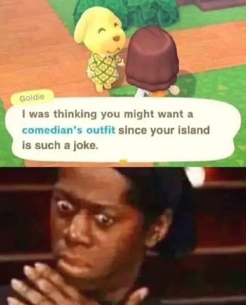 Comedian's Outfit Island Insult