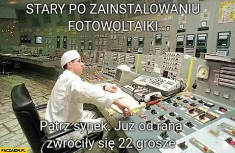 Stary po instalacji fotowoltaiki