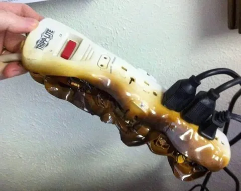 Overloaded Power Strip