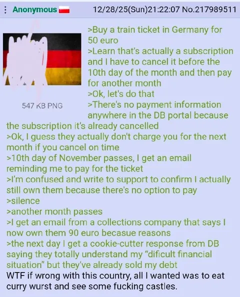 German Train Ticket Subscription Disaster