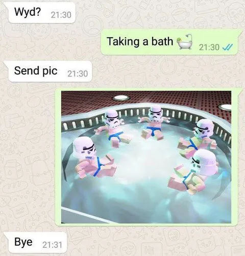Stormtroopers Taking a Bath
