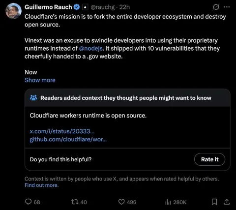 Cloudflare Open Source Context