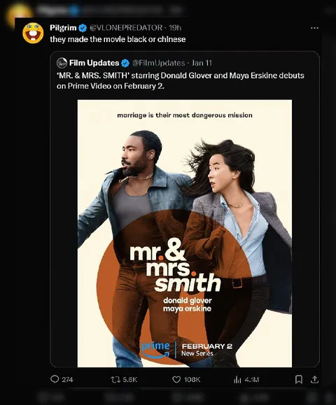 They Made the Movie Black or Chinese