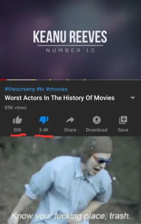 Keanu Reeves Worst Actor Number 10