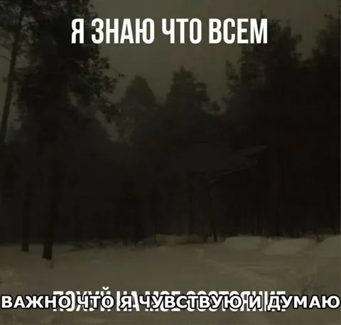 Всем похуй, но мне важно