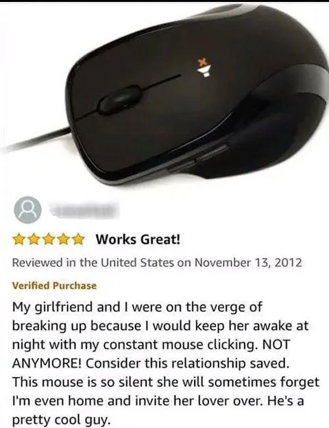 Silent Mouse Saves Relationship